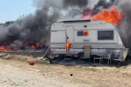 alerta la harsova arde o rulota in zona bailor puturoasa doi varstnici au arsuri grave 6803be64941c7
