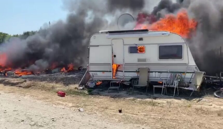alerta la harsova arde o rulota in zona bailor puturoasa doi varstnici au arsuri grave 6803be64941c7