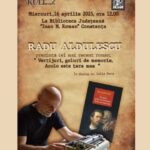 dialog cu scriitorul radu aldulescu miercuri 16 aprilie la biblioteca judeteana constanta 67fe49b7e821a