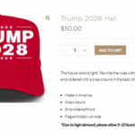 foto donald trump scoate la vanzare cu 50 de dolari bucata sepci cu inscriptia trump 2028 680b22007c5db