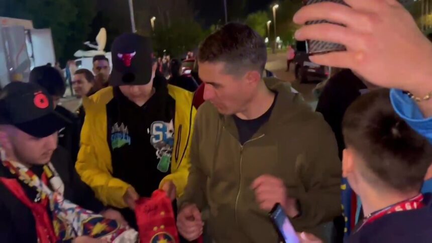 foto si video imagini rare ce a facut istvan kovacs dupa fcsb cfr cluj multumim ca n ai dat penalty 6805d987300b9