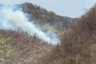 foto video un elicopter black hawk intervine pentru stingerea unui incendiu de padure izbucnit intr o zona greu accesibila 68023af1d39a1