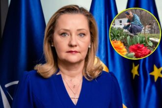 imagini cu elena lasconi in gradina casei sale din campulung muscel a dat cu sapa a greblat iar apoi a plantat flori de primavara 67ed43f695d91