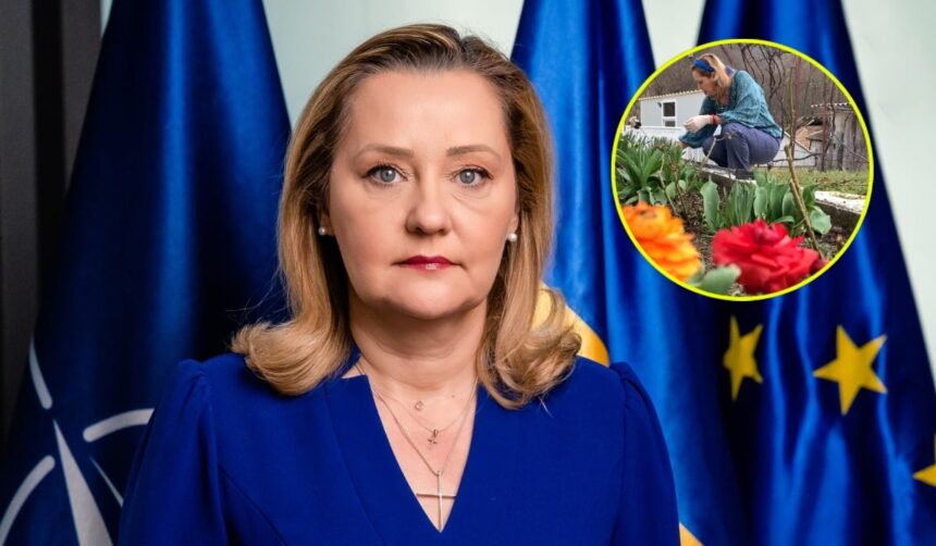 imagini cu elena lasconi in gradina casei sale din campulung muscel a dat cu sapa a greblat iar apoi a plantat flori de primavara 67ed43f695d91