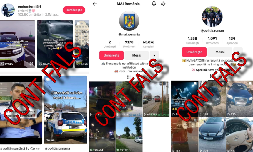 mai avertizeaza a aparut o serie de conturi false pe tiktok care pretind a fi pagini oficiale ale institutiei 67f010f54066c