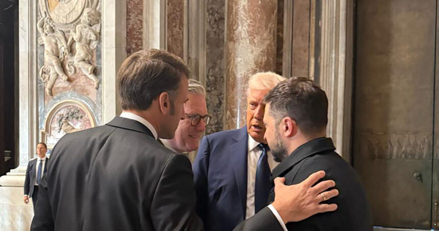 o intalnire pozitiva trump macron zelenski si starmer au discutat in interiorul bazilicii sfantul petru de la vatican 680cf141b0fc5
