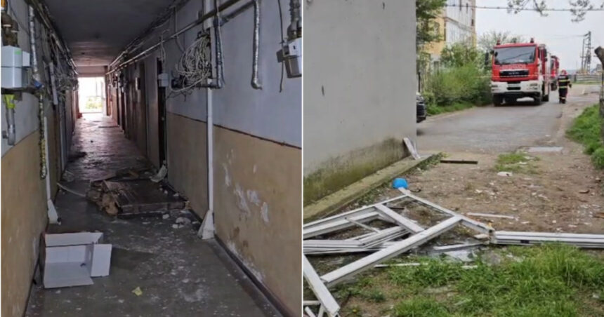 video explozie intr un bloc din bals planul rosu de interventie a fost activat doua persoane ranite una preluata cu elicopterul smurd 67fced457683d