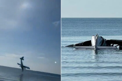 video momentul in care un avion al politiei thailandeze se prabuseste in mare sase persoane au murit 680bef78d9987
