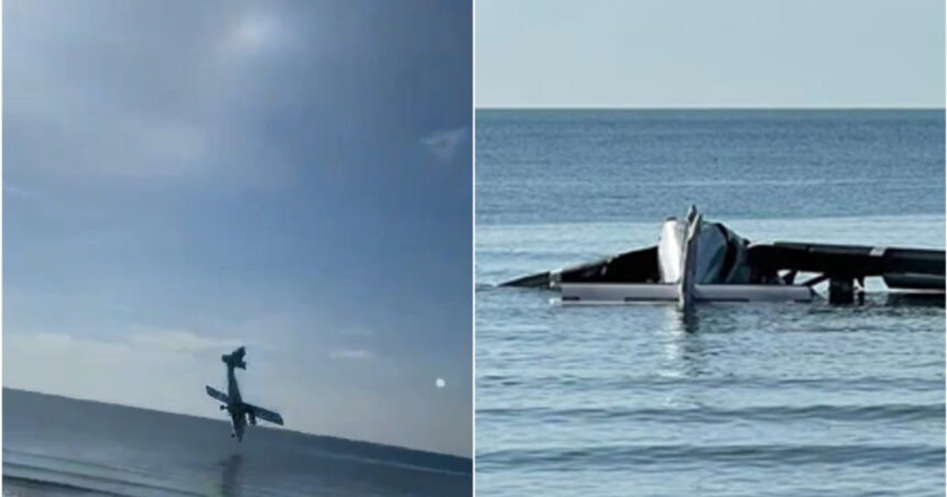 video momentul in care un avion al politiei thailandeze se prabuseste in mare sase persoane au murit 680bef78d9987