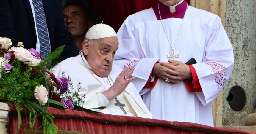 videofoto papa francisc a aparut in piata sfantul petru si a transmis o urare de paste de dimineata s a vazut cu vicepresedintele sua jd vance 6804eec8bcb54