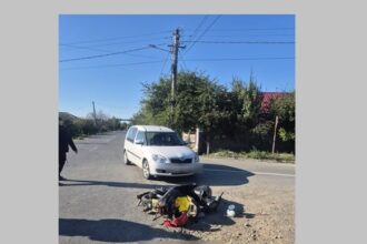 accident rutier intre o motocicleta si un autoturism pe o strada din navodari 6818da4775bf8