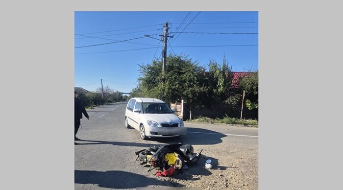 accident rutier intre o motocicleta si un autoturism pe o strada din navodari 6818da4775bf8