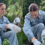 andreea marin in ipostaze de nerecunoscut in salopeta si cu mainile in pamant munceste in gradina 682844363d413