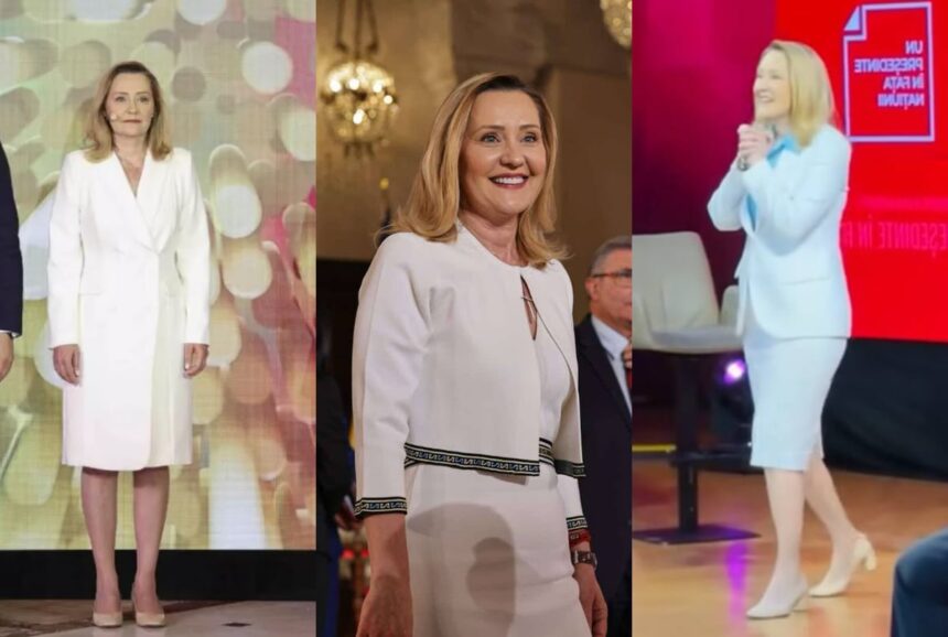 elena lasconi trei dezbateri electorale si trei tinute albe semnificatia din spatele alegerilor vestimentare ale candidatei la presedintie 68146474dea23