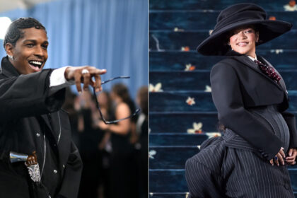 galerie foto rihanna si aap rocky au anuntat la met gala 2025 ca asteapta al treilea copil 6819c21f388a6