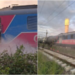 incendiu la locomotiva unui tren cu 36 de vagoane care transporta titei au intervenit pompierii din prahova 683a28cc6c9c1