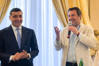 matteo salvini unul dintre liderii eurosceptici ai coalitiei de guvernare din italia il sustine pe george simion la prezidentiale 6824ee4a17400