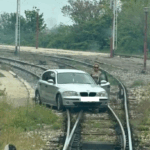 soferita care a ajuns cu bmw ul pe calea ferata in eforie era beata crita 681f5b9dc20d0
