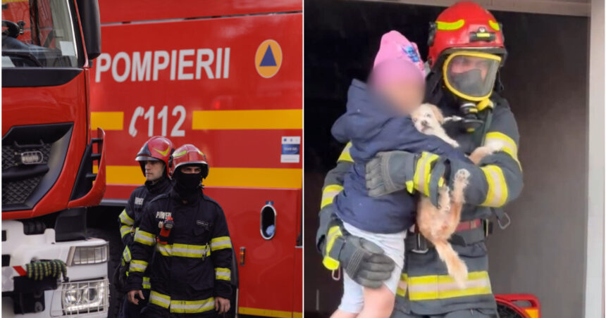 video incendiu puternic cu degajari mari de fum intr un bloc din ploiesti 30 de persoane inclusiv copii au fost evacuate 682892a589763