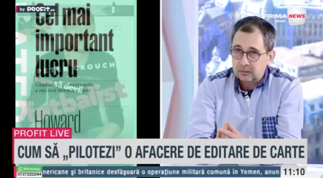 video profit ro tv bogdan ungureanu fondator al editurii pilot books firul rosu este dat de numele autorului nu exista reteta poti sa ai surpriza ca de la inceput sa fie un titlu de succes 6826c36cb6460