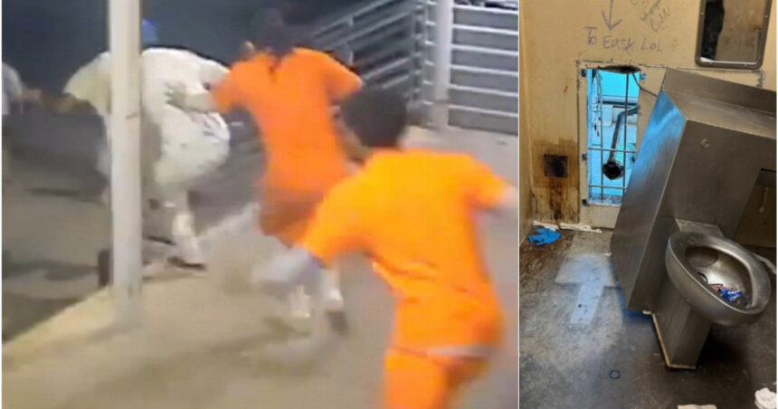 videofoto alerta in sua 10 detinuti au evadat din inchisoare prin spatele unei toalete momentul a fost filmat de camerele de supraveghere 6828baf1b5af0
