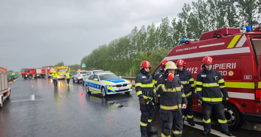 videofoto planul rosu de interventie activat pe a1 nadlac arad accident grav cu 11 victime traficul rutier este blocat 6825f52c6b29b