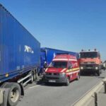 accident rutier pe autostrada a1 cu trei autotrenuri si cinci autoturisme a fost activat planul rosu de interventie 683efd25ae859