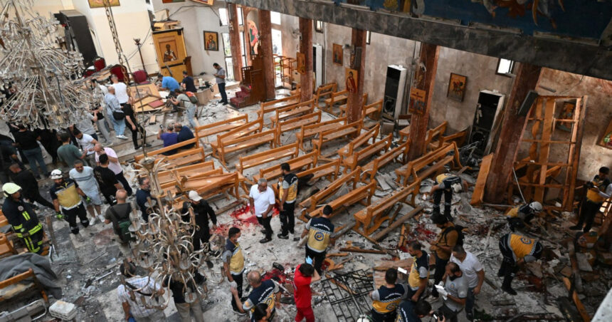 atentat sinucigas la o biserica din siria cel putin 20 de morti 68586fd4d9ca0