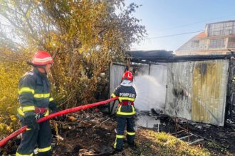 foto video incendiu in judetul tulcea au ars un garaj auto si vegetatie uscata pe 200 mp 68584e32afdc7