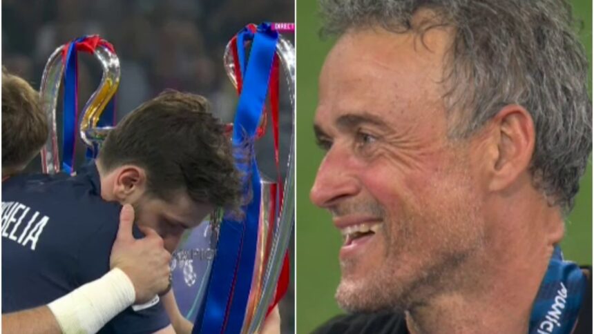gestul facut de kvaratskhelia in fata trofeului champions league l a amuzat pe luis enrique 683b761ebc934