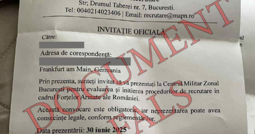 mapn romanii din diaspora nu sunt chemati la centre de recrutare acest document este fals 6841ae670b76c