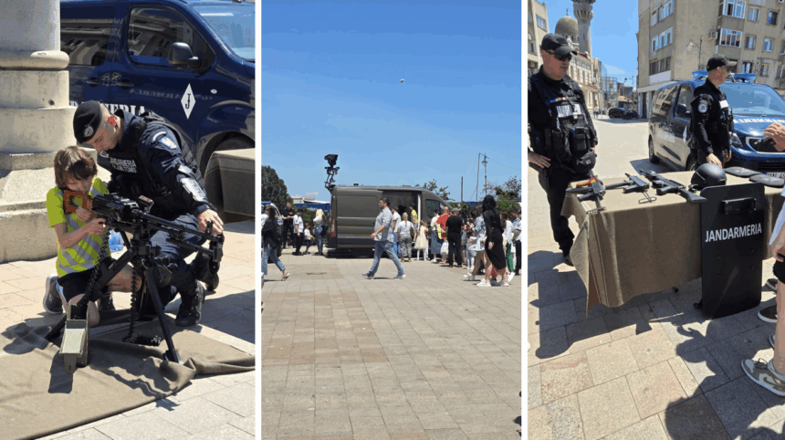 video 1 iunie in piata ovidiu copiii din constanta au sarbatorit alaturi de politisti jandarmi si pompieri 683c38997b509