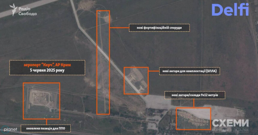 video aeroportul civil din kerci va fi transformat in unul militar destinat lansarii de drone ce arata lucrarile de amploare ale rusilor 684ba3070909a