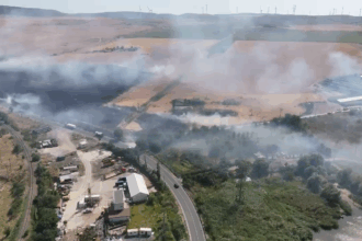 video alerta in babadag culturi in flacari fum dens si risc de extindere catre ferme si gospodarii 685ea37059f90