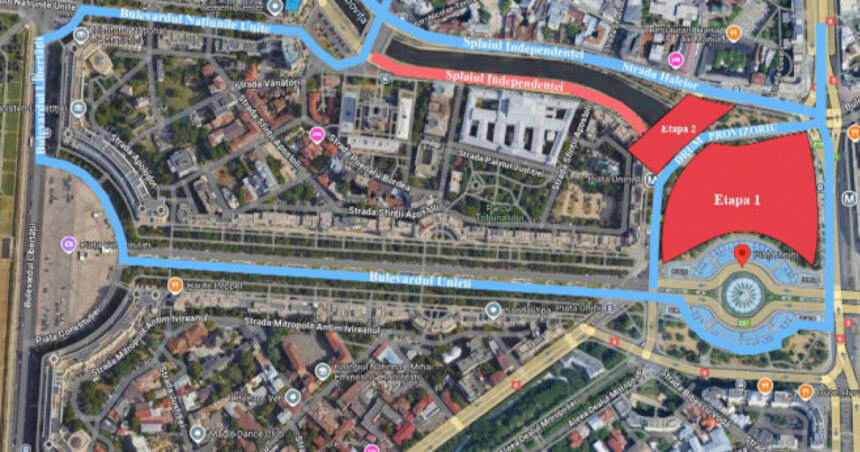 video incep lucrarile de la planseul unirii zona in care circulatia va fi restrictionata in urmatoarele 6 luni incepand de marti 68445c7ef1826