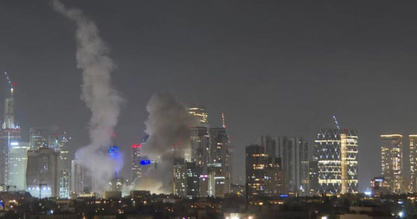 video iranul afirma ca a folosit un nou tip de racheta balistica impotriva israelului imagini apocaliptice cu proiectilele cazand din cer 684e85bf900e3
