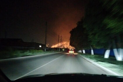 video o fabrica de azot aflata la 200 de kilometri sud de moscova in flacari dupa un atac cu drona al ucrainei 6845626f4e770
