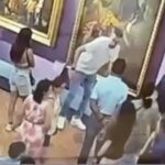 video un turist a deteriorat o pictura din secolul al xviii lea in timp ce poza la galeriile uffizi din florenta 685b934c0f704