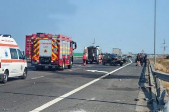 accident rutier pe autostrada soarelui in apropiere de constanta traficul este restrictionat pe banda a doua 688729b13512d