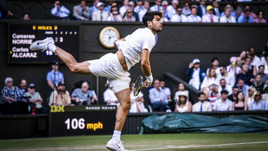 galerie foto alcaraz nu stie ce inseamna mila si se asaza langa borg si nadal s au stabilit primele semifinale de la wimbledon 2025 686d6b7a46333