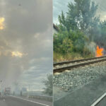 galerie foto trafic deviat de pe autostrada a2 din cauza incendiilor de vegetatie circulatia spre bucuresti oprita intre sarulesti si lehliu 686fe82f5d137