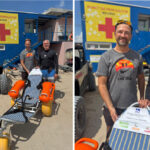 premiera pe plaja belona din eforie persoanele cu dizabilitati pot ajunge la mare cu ajutorul unui fotoliu special oferit de un ong 688a21dccabef