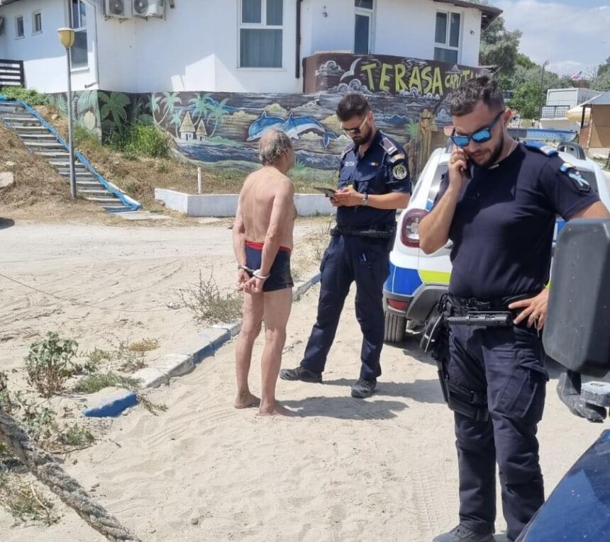 scandal pe plaja in eforie un turist a fost amendat dupa ce s a luat la harta cu salvamarii 688765f9cf5a3