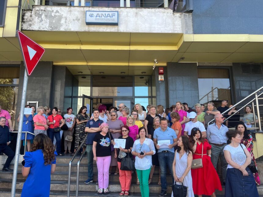 un nou protest la anaf constanta vrem salarii nu vrem sporuri 68663c34f2463