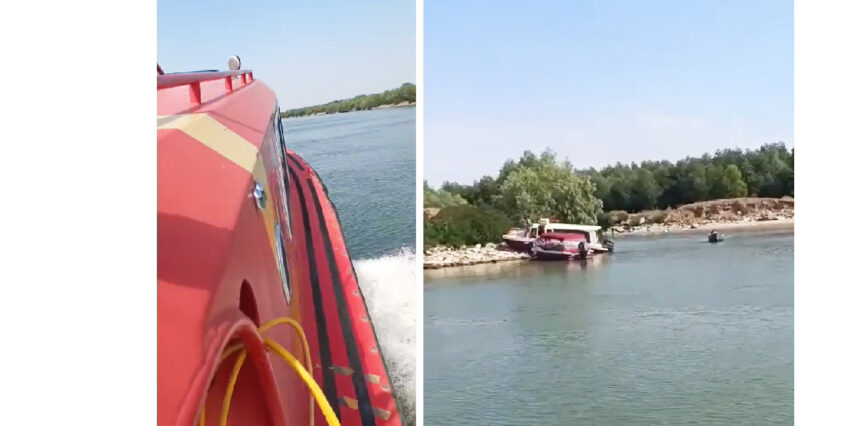 video accident naval in tulcea o ambarcatiune cu 12 persoane la bord a intrat in malul dunarii 6868d23d7c621