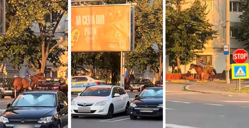 video cascadorii rasului un barbat calare urmarit de politisti printre blocuri 687544b768587