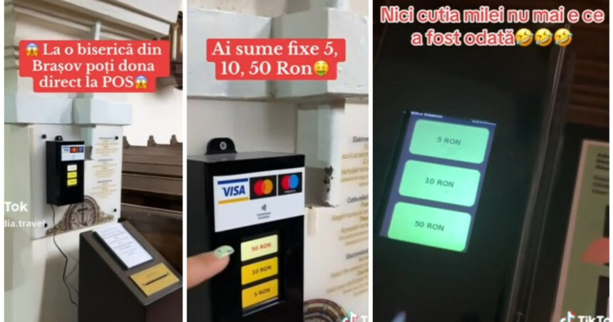 video culmea tehnologiei cutia milei cu pos cum functioneaza donatiile cu cardul in biserici ideea a devenit virala pe tiktok 6885f6e652ae3