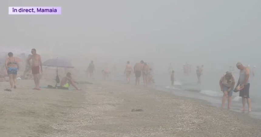 video imagini spectaculoase de pe litoral o ceata densa a cuprins plajele din mamaia si vama veche 68834ddbe5903