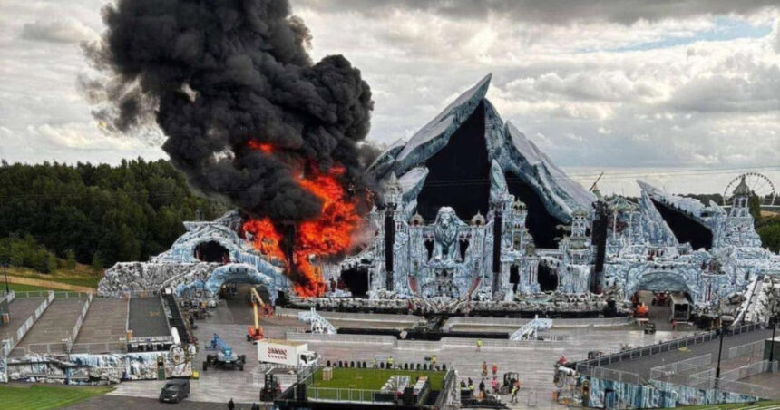 video incendiu urias la scena principala a festivalului tomorrowland din belgia cu doua zile inainte de deschidere 6877f36608a79