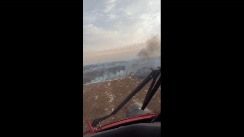 video incendiul de vegetatie din delta dunarii in zona chilia s a reaprins elicopter black hawk solicitat de la ce a pornit focul sambata 686a4698305c8